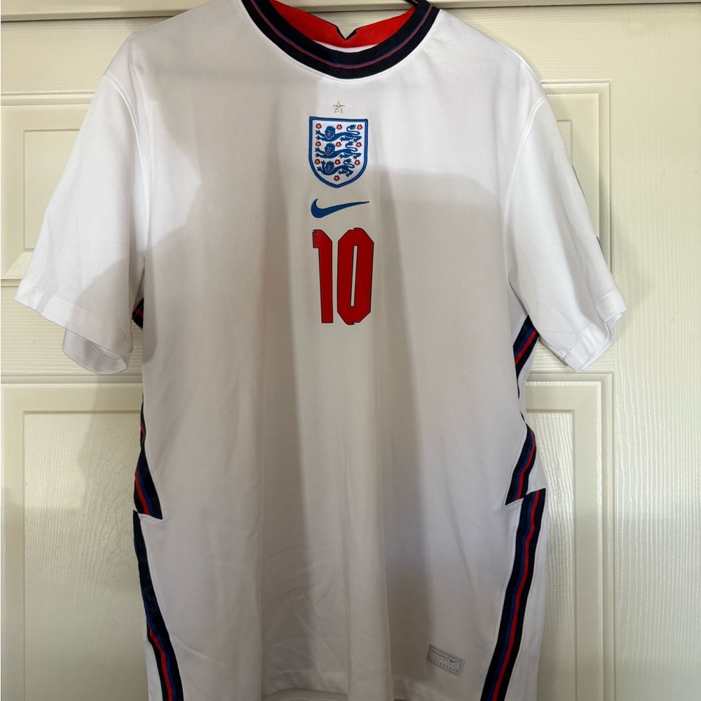 Nike white England Soccer Jersey